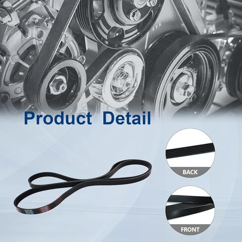 AUCERAMIC K060930 Serpentine Drive Belt fit for 2005-2019 Audi A8 Buick Allure Enclave Chevrolet Express Silverado 1500 2500 3500 GMC Sierra Yukon Replace 6PK2360,6PK2362 in Kuwait