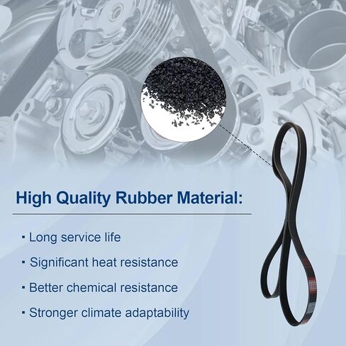 AUCERAMIC K060930 Serpentine Drive Belt fit for 2005-2019 Audi A8 Buick Allure Enclave Chevrolet Express Silverado 1500 2500 3500 GMC Sierra Yukon Replace 6PK2360,6PK2362 in Kuwait