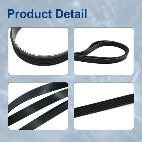 AUCERAMIC K060930 Serpentine Drive Belt fit for 2005-2019 Audi A8 Buick Allure Enclave Chevrolet Express Silverado 1500 2500 3500 GMC Sierra Yukon Replace 6PK2360,6PK2362 in Kuwait