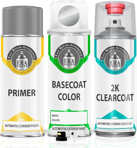 ERA Paints - N3S - Shimmering Silver Metallic for HYUNDAI Exact OEM Color Match Automotive Touch Up Paint for Cars - Scratch & Chip Repair for Metal & Plastic - Basic Kit - Made in USA in Kuwait