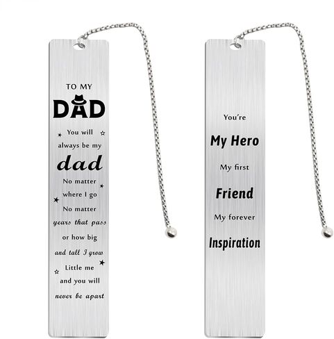 Dad Fathers Day Bookmark Gifts from Daughter, to My Dad Bookmark for Men, Best Daddy Birthday Ideas from Son in Kuwait