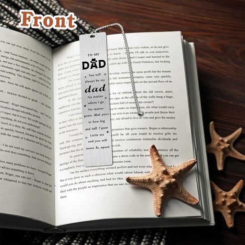 Dad Fathers Day Bookmark Gifts from Daughter, to My Dad Bookmark for Men, Best Daddy Birthday Ideas from Son in Kuwait