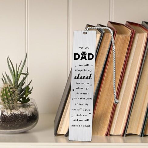 Dad Fathers Day Bookmark Gifts from Daughter, to My Dad Bookmark for Men, Best Daddy Birthday Ideas from Son in Kuwait