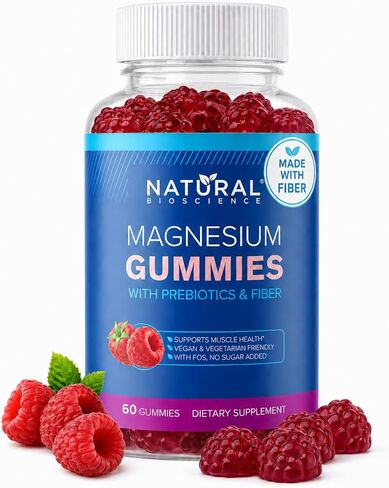 Sugar-Free Magnesium Gummies for Adults - High Potency 500mg Magnesium Supplement, High Absorption Magnesium Citrate Gummies, Vegan Anti-Stress Gummies, Magnesium for Sleep & Relaxation, 60 Gummies in Saudi Arabia