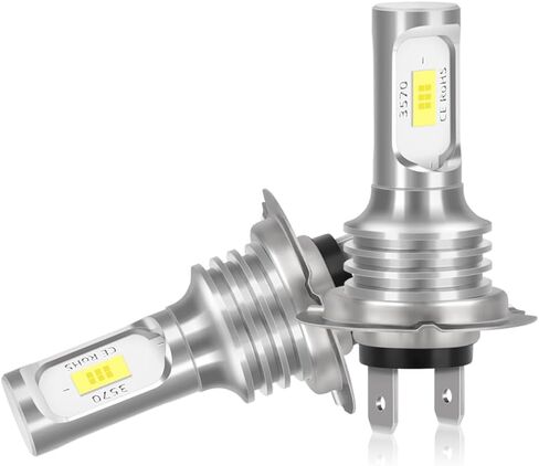 2-Pack H7 LED Headlight Bulbs for Honda Goldwing GL1800 2001-2017 | 6500K White 16000LM Super Bright | Plug and Play Fog Light Hi/Lo Beam Replacement in Saudi Arabia