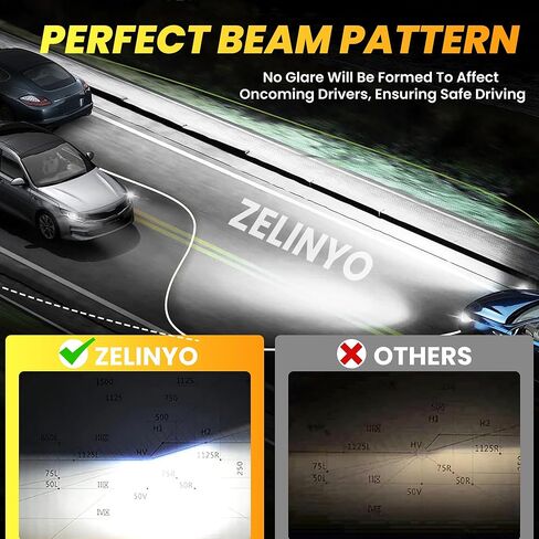 High Beam Low Beam Fit For Toyota Camry 2007 2008 2009 2010 2011 2012 2013 2014 2015 2016 2017 2018 Halogen Headlight Bulb Replacement, White Light Headlamp Bulb High Performance, 4 Pcs in Kuwait