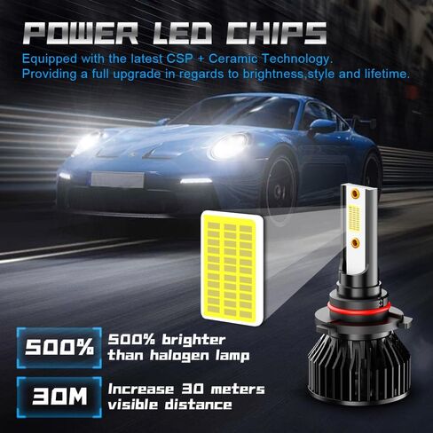 Light Bulbs Combo Pack Fit for Chevy K1500 K2500 K3500 1988-2000 High Low Beam Fog Light Bulbs, 10000LM 500% Brightness 6000K White, Plug and Play, Pack of 4 in Saudi Arabia