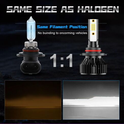 Light Bulbs Combo Pack Fit for Chevy K1500 K2500 K3500 1988-2000 High Low Beam Fog Light Bulbs, 10000LM 500% Brightness 6000K White, Plug and Play, Pack of 4 in Saudi Arabia