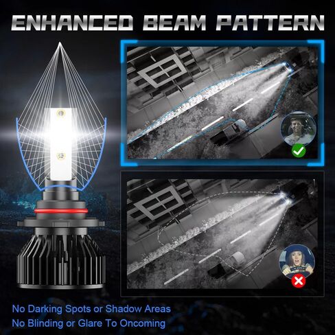 Light Bulbs Combo Pack Fit for Chevy K1500 K2500 K3500 1988-2000 High Low Beam Fog Light Bulbs, 10000LM 500% Brightness 6000K White, Plug and Play, Pack of 4 in Saudi Arabia