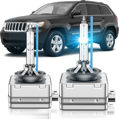 Fit for Jeep 2008-2013 Grand Cherokee 2009-2010 Commander D1S HID Xenon Headlight Bulb, 350% Brightness, High Low Beam Light Bulbs, 6000K Cool White, Pack of 2 in Saudi Arabia