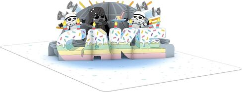 بطاقة عيد ميلاد منبثقة ثلاثية الأبعاد من Lovepop Star Wars Darth Vader للأطفال - بطاقة تهنئة مرخصة رسميًا للأولاد والبنات والأبناء والأحفاد ومشجعي حرب النجوم - 5.9 بوصة × 4.5 بوصة مع مظروف متضمن in Kuwait