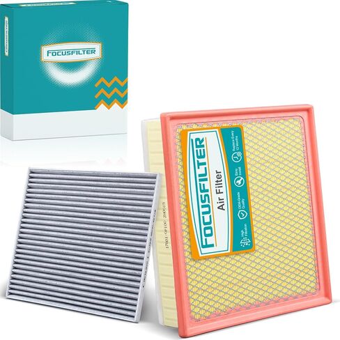 FOCUSFILTER 178010P100 87139-YZZ09 OEM Grade Engine & Cabin Air Filter Set, for Toyota Tacoma V6 3.5L 2016-2023, Replaces CA11895, CAF1765, 88508-04010 in Saudi Arabia