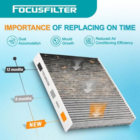 FOCUSFILTER 178010P100 87139-YZZ09 OEM Grade Engine & Cabin Air Filter Set, for Toyota Tacoma V6 3.5L 2016-2023, Replaces CA11895, CAF1765, 88508-04010 in Saudi Arabia