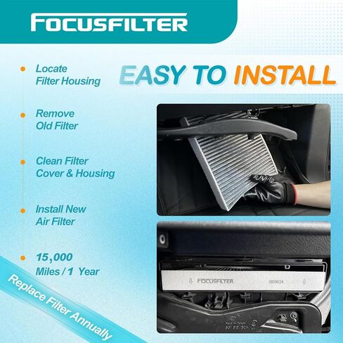 FOCUSFILTER 178010P100 87139-YZZ09 OEM Grade Engine & Cabin Air Filter Set, for Toyota Tacoma V6 3.5L 2016-2023, Replaces CA11895, CAF1765, 88508-04010 in Saudi Arabia