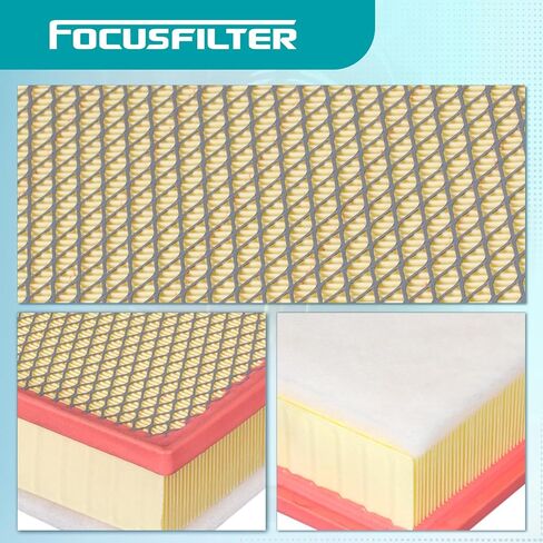 FOCUSFILTER 178010P100 87139-YZZ09 OEM Grade Engine & Cabin Air Filter Set, for Toyota Tacoma V6 3.5L 2016-2023, Replaces CA11895, CAF1765, 88508-04010 in Saudi Arabia