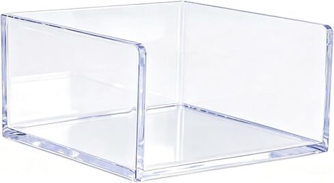 NatSumeBasics White Sticky Note Holder 3x3 Inch Self Stick Notes Cube Dispenser PS Notepad Cards Memo Holder Case for Office Home School Desk Organizers (White) in Kuwait
