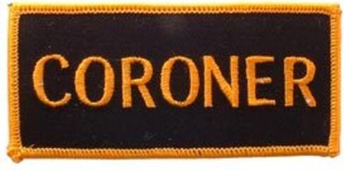 EagleEmblems PM0216 Patch-Army,TAB,Coroner (GLD/BLK) (4'') in Kuwait