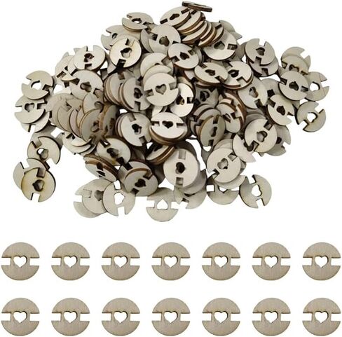 150 Pcs Wooden Pom Pom Buttons for Hats,Detachable Hat Buttons for Knitting, Crochet and DIY Caps, Removable Fasteners with Holder for Pom Poms (0.79inches) in Kuwait