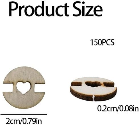150 Pcs Wooden Pom Pom Buttons for Hats,Detachable Hat Buttons for Knitting, Crochet and DIY Caps, Removable Fasteners with Holder for Pom Poms (0.79inches) in Kuwait