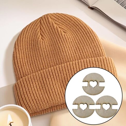 150 Pcs Wooden Pom Pom Buttons for Hats,Detachable Hat Buttons for Knitting, Crochet and DIY Caps, Removable Fasteners with Holder for Pom Poms (0.79inches) in Kuwait