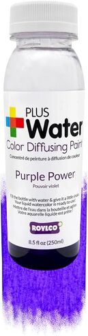 Roylco PlusWater Washable Liquid Watercolor Paint Value Kit – Just Add Water to Create Paint | 8oz Large Bottle, Safe & Non-Toxic | Water Colors Painting Supplies for Art, Craft DIY, Poster, School, Home, Classroom & Party | Easy Pour Fluid Bottles in Kuwait