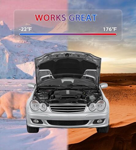Front Hood Lift Supports Struts 2PCS for Mercedes-Benz C-Class W203 CLK W209 C230 C240 C320 C350 CLK320 CLK350 2000-2011, Bonnet Gas Struts A2038800429 A2038800029 280N in Saudi Arabia