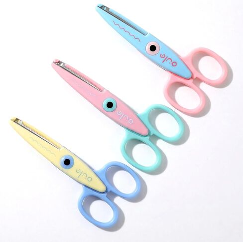 3 Pack Creative Decorative Edge Scissors Set, Fun Zig Zag & Wavy Edge for Scrapbooking, Kids Arts and Crafts, DIY Classroom Supplies | Creating Fun Borders in Saudi Arabia