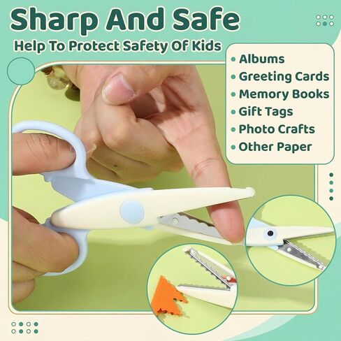 3 Pack Creative Decorative Edge Scissors Set, Fun Zig Zag & Wavy Edge for Scrapbooking, Kids Arts and Crafts, DIY Classroom Supplies | Creating Fun Borders in Saudi Arabia