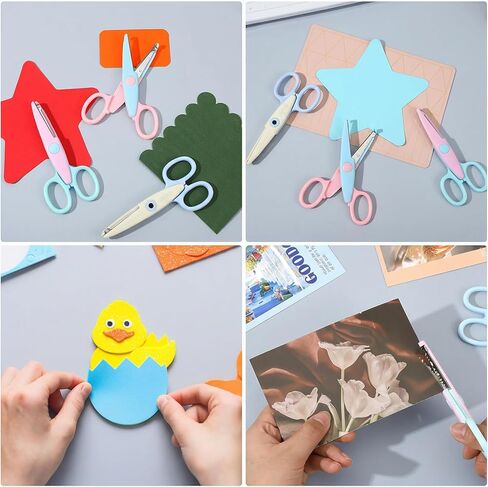 3 Pack Creative Decorative Edge Scissors Set, Fun Zig Zag & Wavy Edge for Scrapbooking, Kids Arts and Crafts, DIY Classroom Supplies | Creating Fun Borders in Saudi Arabia