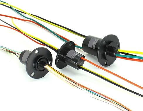 1pc Slip Ring 2/3/4/6//8/12/14/36 Channels with 2A/5A/10A/30A Current，OD 22mm slip ring(22mm 2CH 10A flangeA) in Saudi Arabia