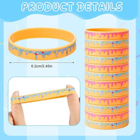 24 Set Ice Cream Drip Baseball Party Favors Baseball Drip Goodie Bags Stuffers Silicone Ballpoint Pens Bracelet Card Gifts Bulk for Team Adults Birthday Party Decorations Supplies in Saudi Arabia