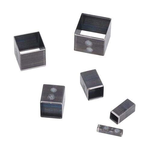12Pcs Squares Leather Cutting Mold, Alloy Steel Die Punch Cutter, 5mm to 60mm DIY Craft Tool Cutter with Precise Cutting, Ideal for Fabric, Clay, Rubber, Leatherworking & Jewelry in Saudi Arabia