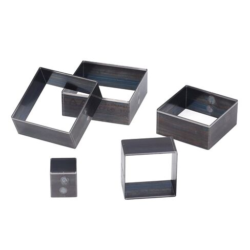 12Pcs Squares Leather Cutting Mold, Alloy Steel Die Punch Cutter, 5mm to 60mm DIY Craft Tool Cutter with Precise Cutting, Ideal for Fabric, Clay, Rubber, Leatherworking & Jewelry in Saudi Arabia