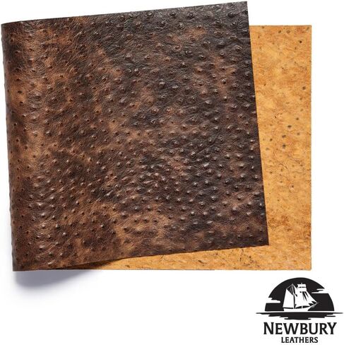 Newbury Leathers, Ostrich Embossed, Panel, Brown in Saudi Arabia