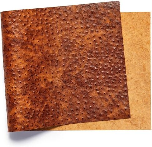Newbury Leathers, Ostrich Embossed, Panel, Cognac in Saudi Arabia