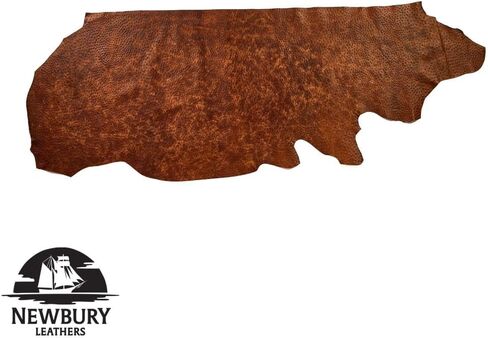 Newbury Leathers, Ostrich Embossed, Panel, Cognac in Saudi Arabia