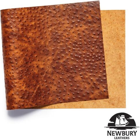 Newbury Leathers, Ostrich Embossed, Panel, Cognac in Saudi Arabia