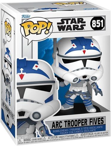 فانكو بوب! حرب النجوم: Clone Wars - ARC Trooper Fives - شخصية من الفينيل قابلة للتجميع - فكرة هدية - بضائع رسمية - ألعاب للأطفال والكبار - محبي حرب النجوم - نموذج لهواة الجمع in Kuwait