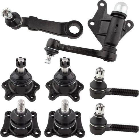 BOXI (مجموعة من 8) قضبان ربط خارجية أمامية سفلية علوية لذراع Pittman Arm Idler Arm Kit مناسبة لسيارة Toyota Pickup 4Runner 1989-1995 / T100 1993-1998 / بنيت بعد 04/01/1989 / K9519 K9482 ES2376 K9422 K9424 in Kuwait