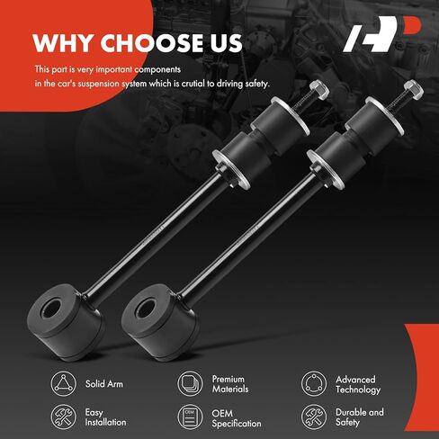 A-Premium 2 × وصلات قضيب تثبيت أمامية Sway Bar، متوافقة مع هيكل Ford F-59 التجاري المجرد 1989-1994، هيكل منزل متنقل F-53 1989-1997 in Kuwait