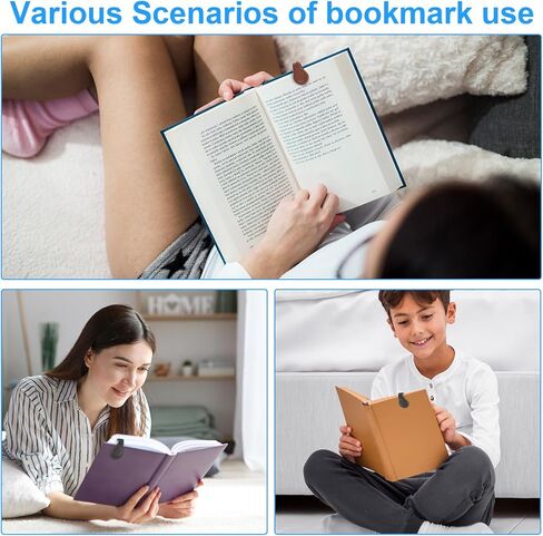 12Pcs Magnetic Leather Bookmark, Colorful Vintage Leather Magnet Bookmarks Page Markers, PU Bookmarks Clip Book Accessories for Book Lovers Reading Men Women Teachers in Saudi Arabia