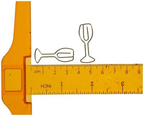 20PCS Wine Glass Paper Clip, Gold Paper Clip Creative Shape Paper Clip, Funny Bookmark Marking Clip, FBAJQQ0240/VUK91 in Kuwait