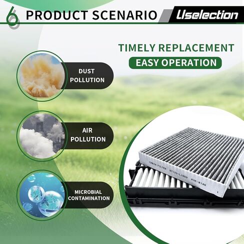 Cabin & Engine Air Filter W/Activated Carbon Kit for Tucson (2022–2025), Santa Fe (2021–2025), Sonata (2020–2025), K5 (2021–2025), Sportage (2023–2025), # 28113-L1000 97133-L1000 CF12820 CA12816 in Saudi Arabia
