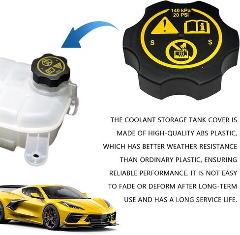 Radiator Cap Coolant Reservoir Cap for 2000-2022 Chevy GMC Buick Cadillac Universal Radiator Cap Replacement 13502353 Compatible with Silverado Sierra Suburban Yukon Equinox Express Avalanche in Saudi Arabia