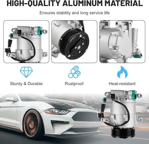 ILONPA New AC Air Conditioning Compressor with Clutch for Honda Civic 2016 2017 2018 2019 2020 2021 2.0L (Naturally Aspirated Only), Only for 2.0L, NOT for 1.5L, 197276 198276 in Kuwait