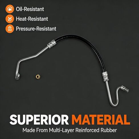 Power Steering Pressure Line Hose Assembly for Jeep CJ5 1976 1977 1978 1979 for Jeep CJ7 1976 1977 1978 1979 Replacement 5355530, 5357188 1 Pcs in Saudi Arabia
