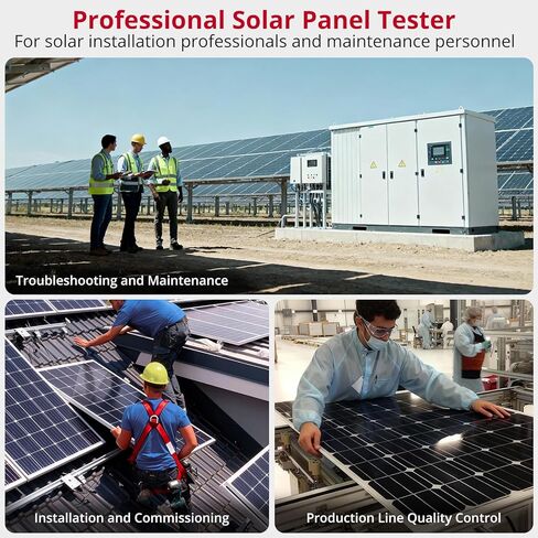 XUNTOP 2000W Solar Panel Tester with Overcurrent Overvoltage Reverse Polarity Protect 90V 40A Photovoltaic Multimeter for Pmax Vmp Amp Voc Lsc MPPT Meter with Auto Data Hold for Solar PV Testing in Saudi Arabia