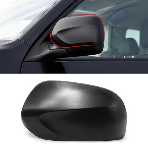 Yumzeco 1PC Compatible with Subaru Mirror Cover Forester 2009 2010 2011 2012 2013, Driver Side Subaru Forester Mirror Cap W/O Light Clip-on Replacement Replace for 91054SC041NN - Left Black in Saudi Arabia
