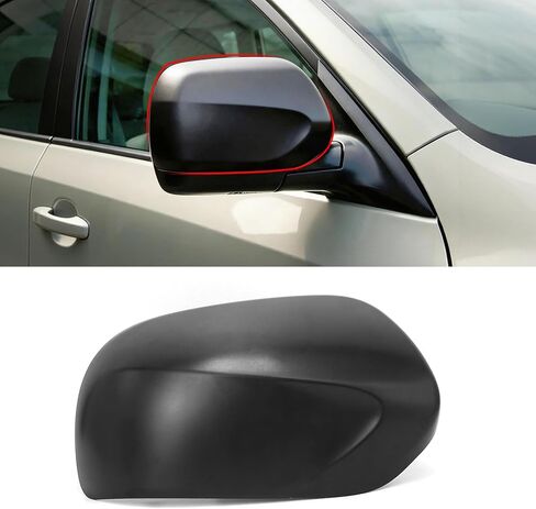قطعة واحدة من Yumzeco متوافقة مع غطاء مرآة Subaru Forester 2009 2010 2011 2012 2013، غطاء مرآة Subaru Forester من جانب السائق مع استبدال مشبك الضوء لـ 91054SC041NN - أسود يسار in Kuwait