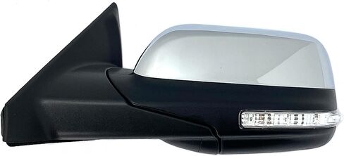 Spieg Driver Side Mirror for 2016-2019 Ford Explorer Power Heated Manual Fold Turn Signal Puddle Lamp Spotter Glass Black 7 Pins Left FO1320554 in Kuwait